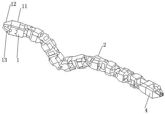 A method for detecting the internal environment of nuclear equipment pipelines using a snake-like robot