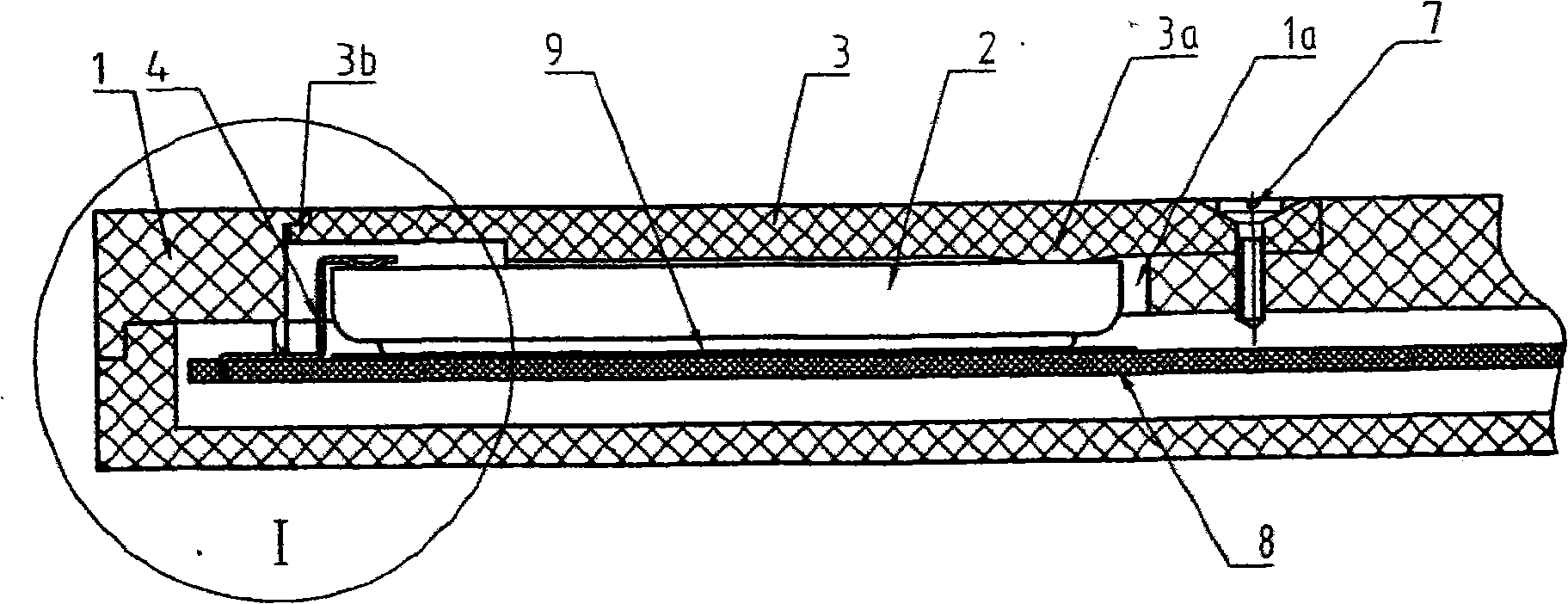 Electronic apparatus power supply output end structure