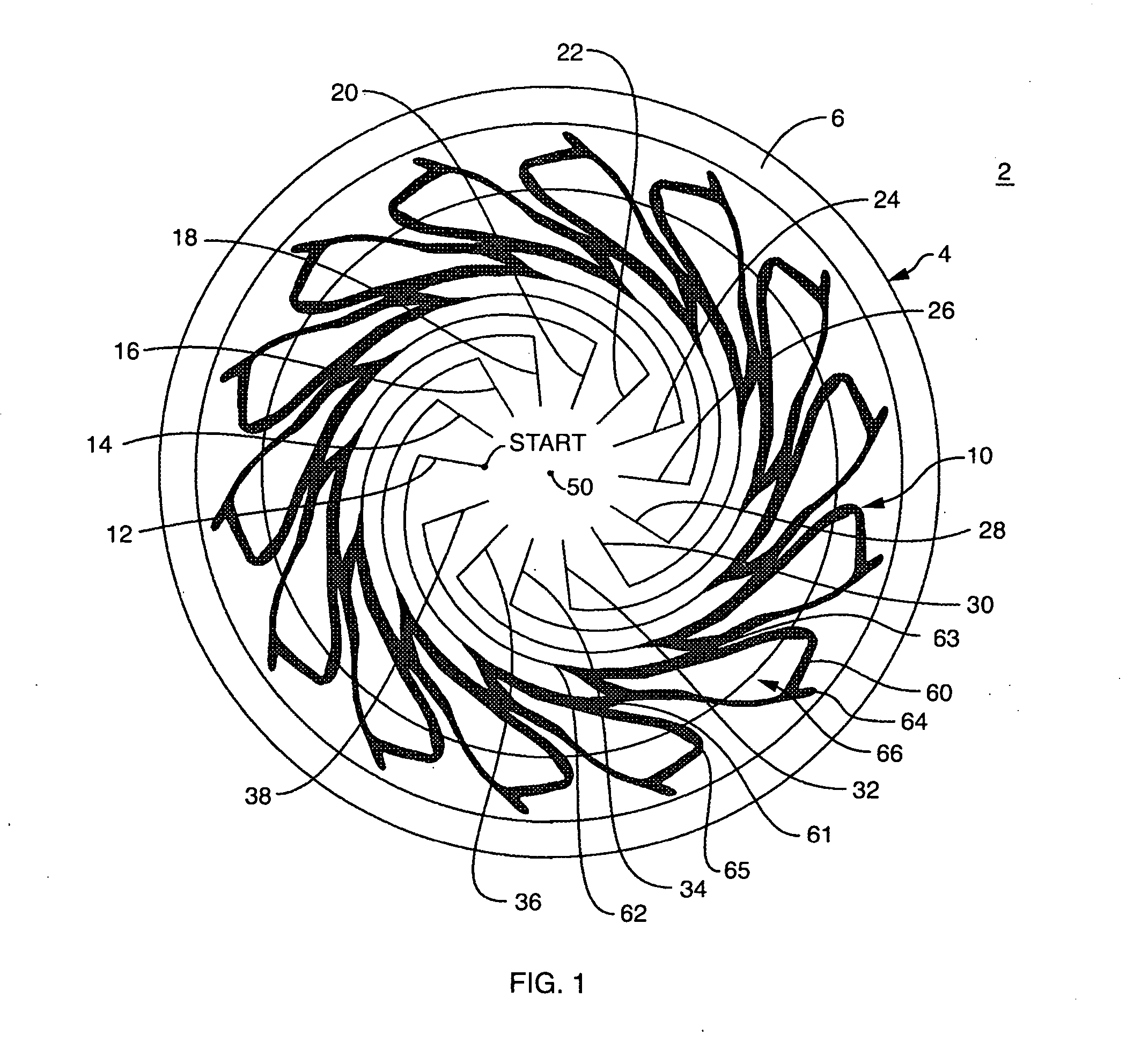 Leaky wave antenna with radiating structure including fractal loops