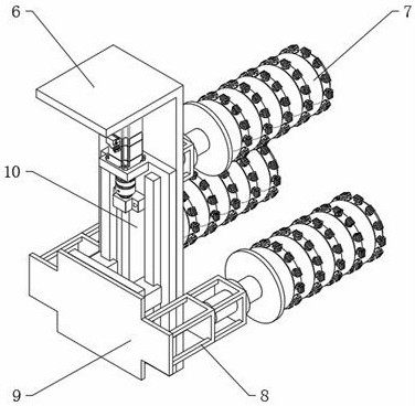 Washing device for production of washing machine collars