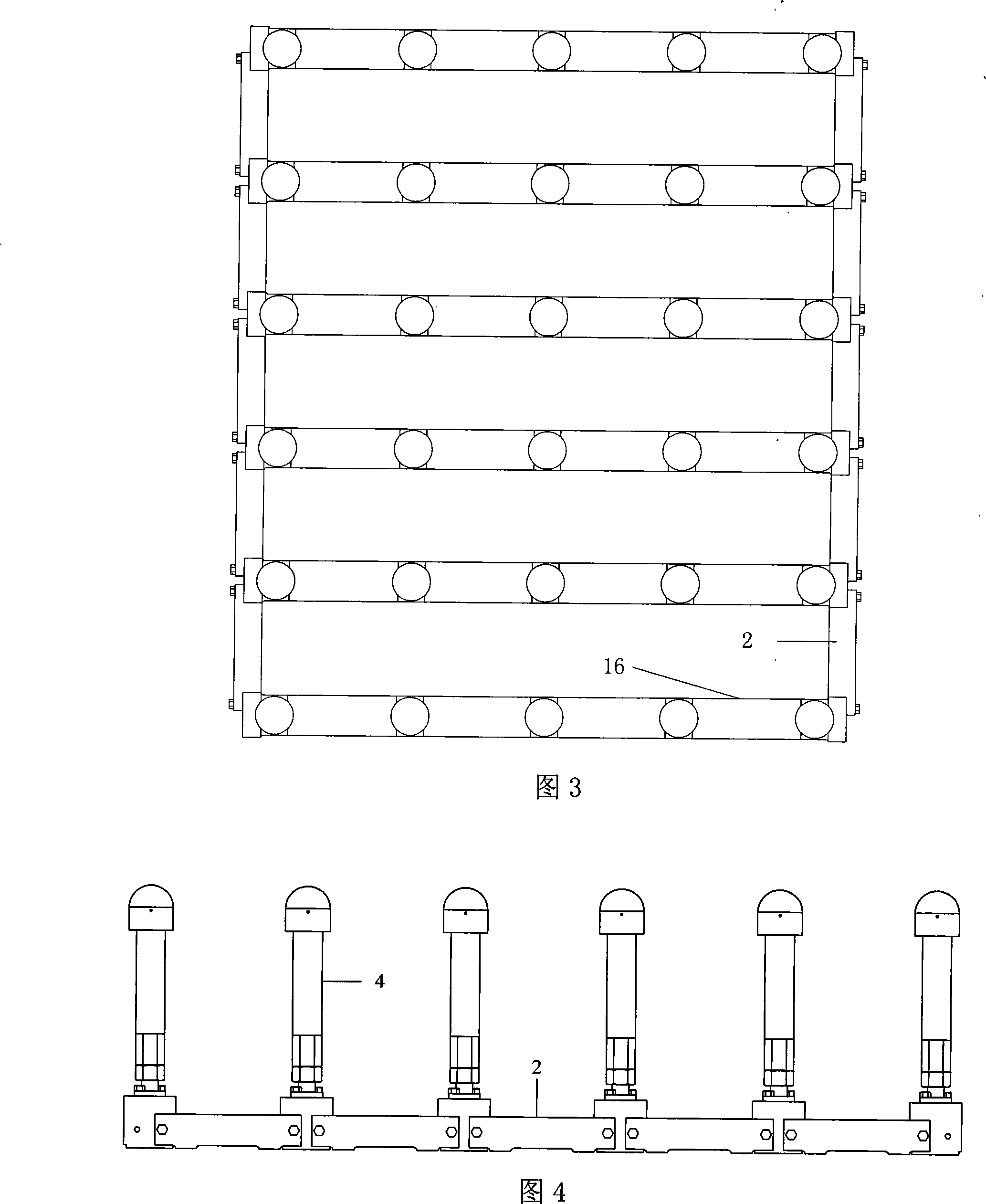 Combined skin-covering face measuring flexible multi-point support device