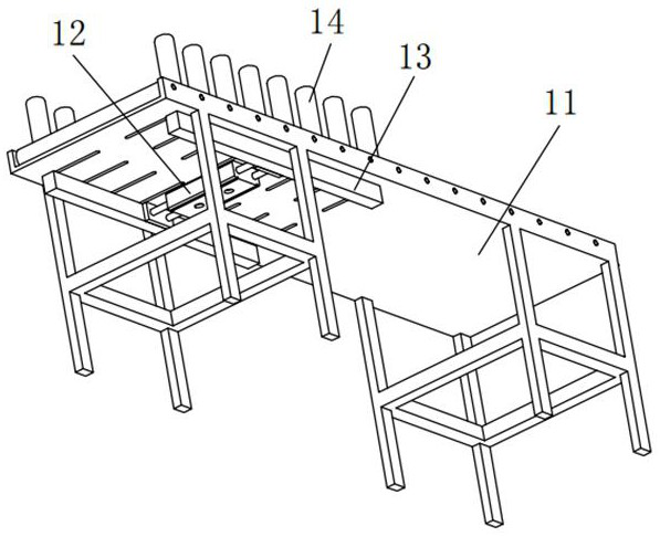 Tire stacking and positioning auxiliary device