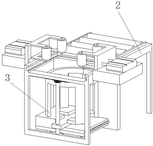 Tire stacking and positioning auxiliary device