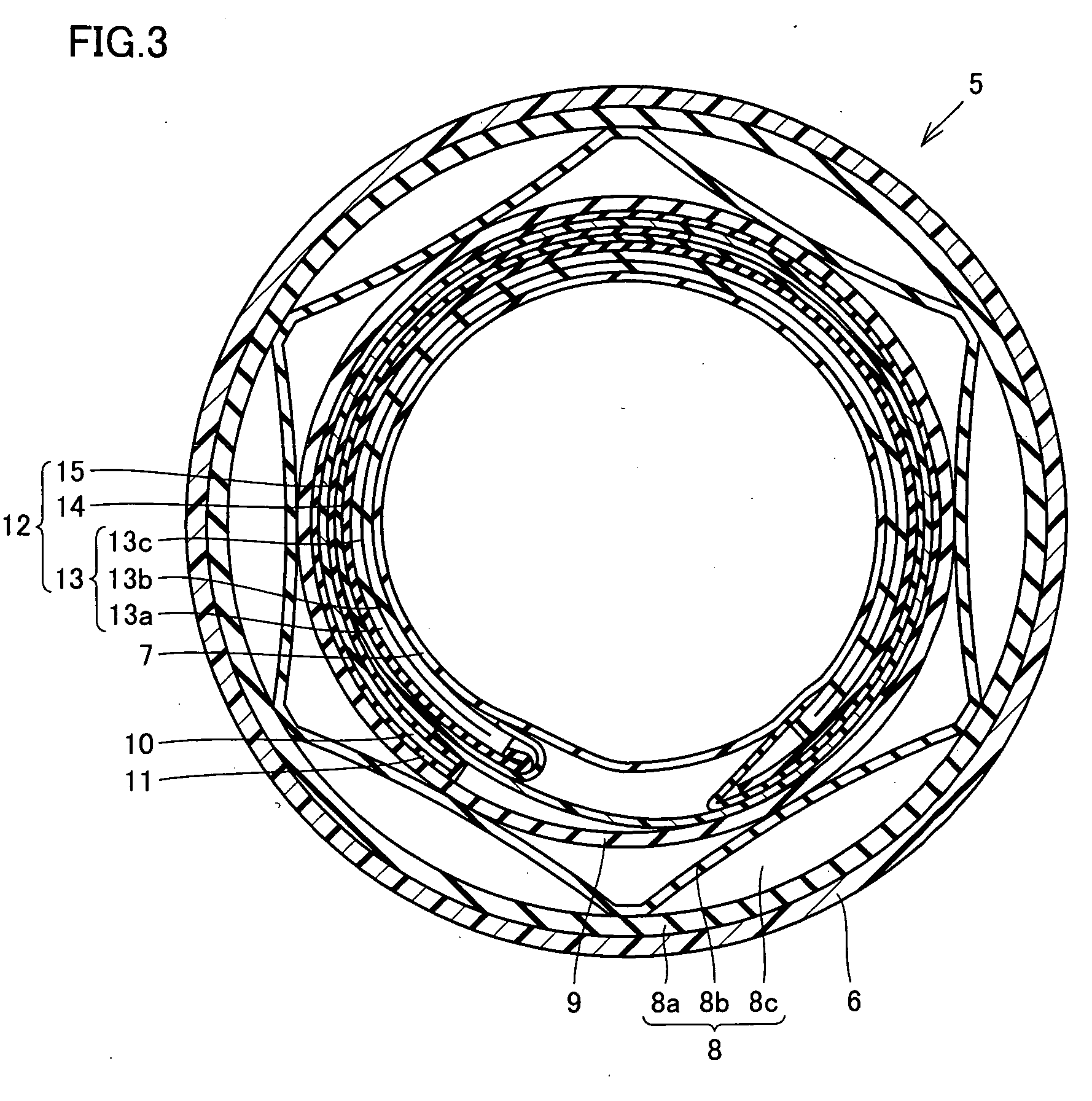 Device for securing living body by pressing