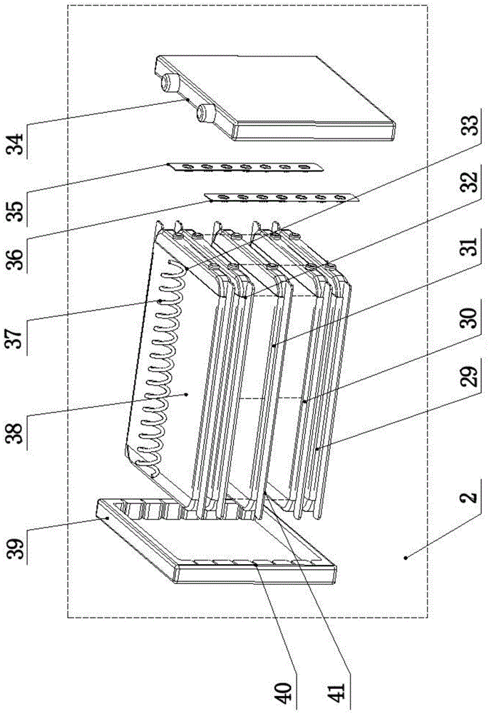 Electric automobile chassis calculus battery pack