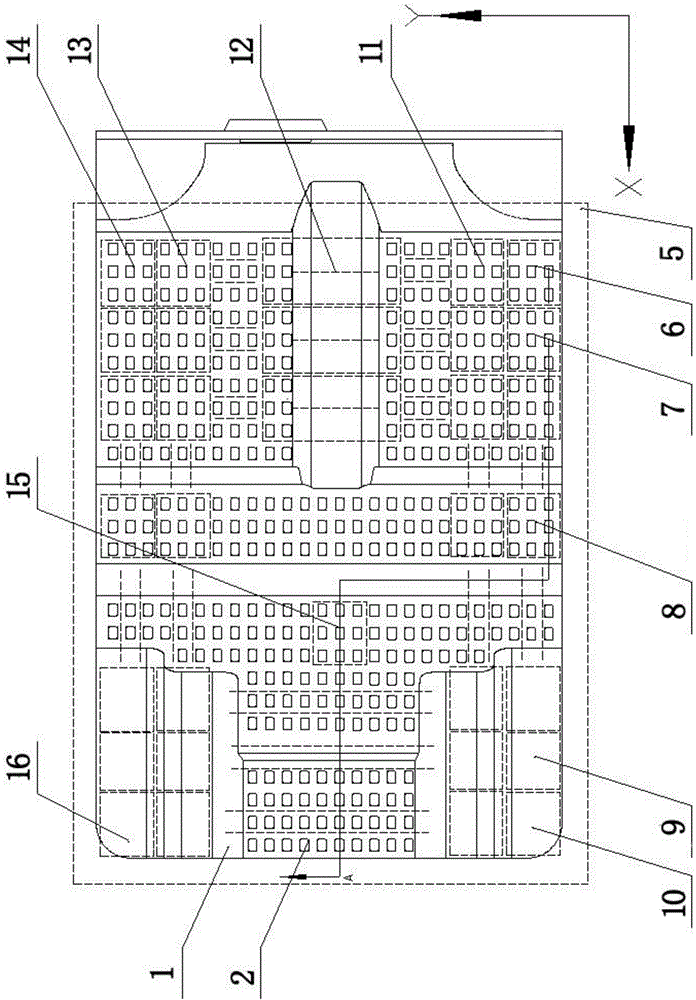 Electric automobile chassis calculus battery pack