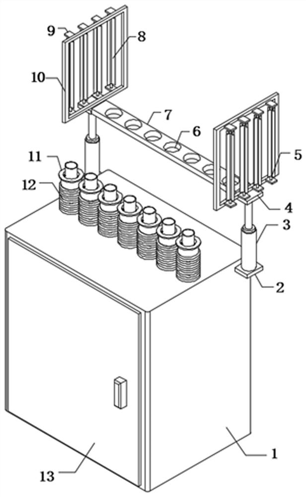 Offshore oilfield shore power connection device based on shore-based power supply