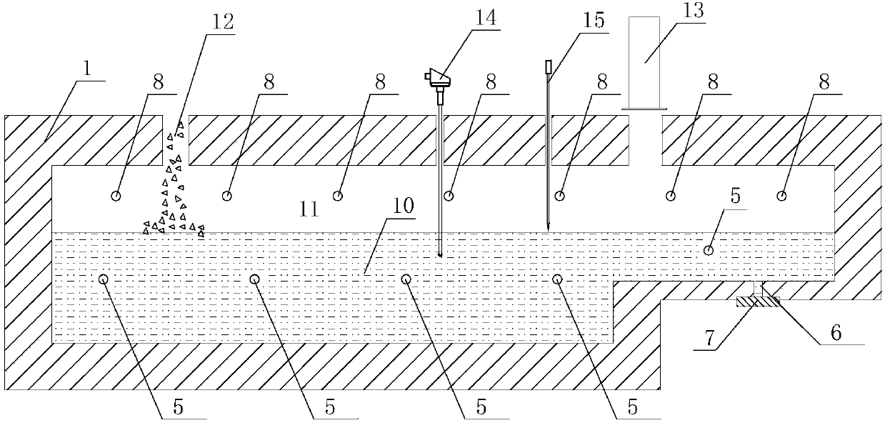 Gas-electric kiln for producing basalt continuous fiber