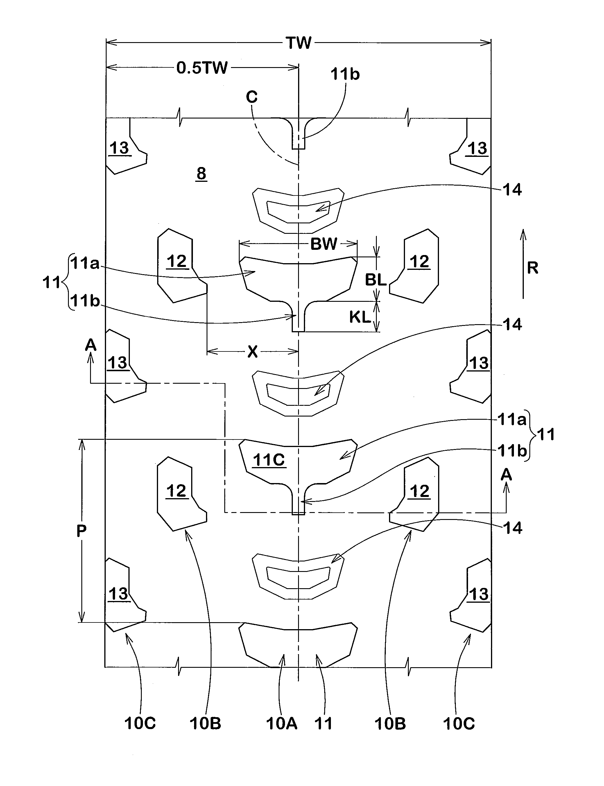 Off-road pneumatic tire