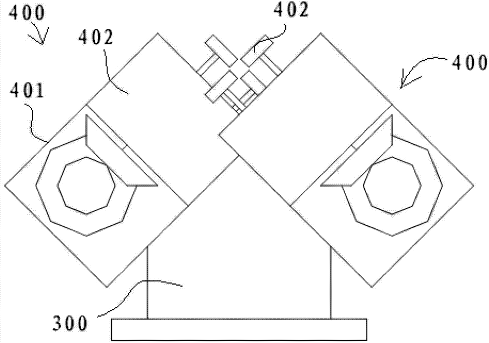 Transmission device of top cross 45-degree continuous rolling machine unit