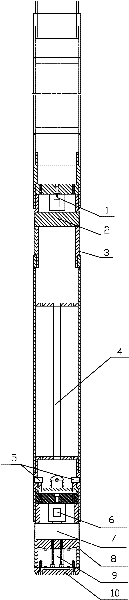 Soil body in situ test device and test method applying same