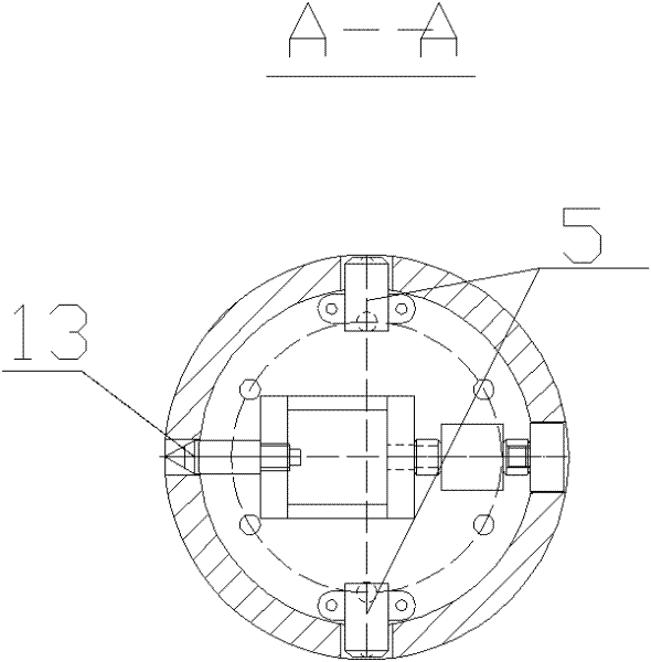 Soil body in situ test device and test method applying same