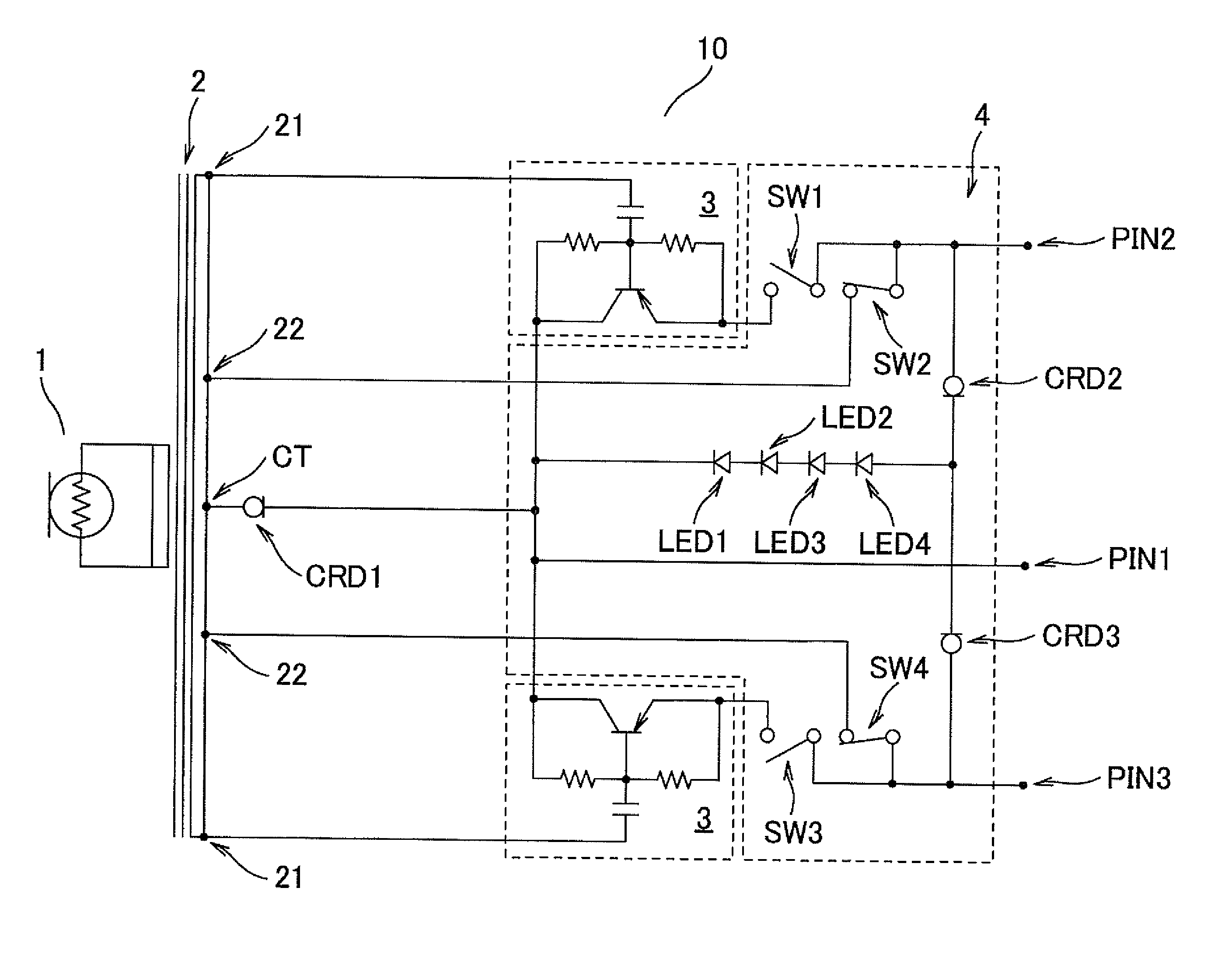 Ribbon microphone circuit