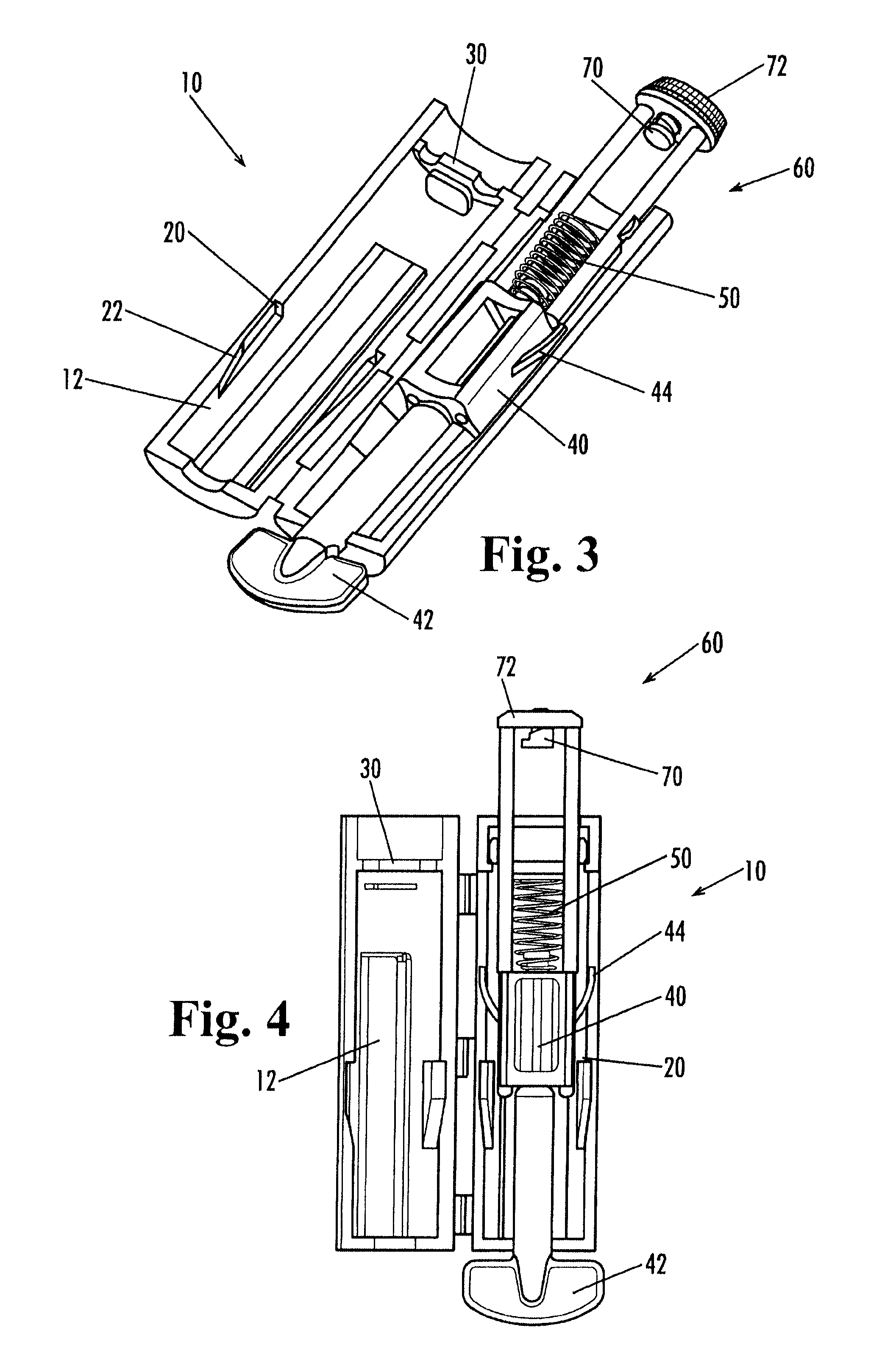 Lancing device with reuse prevention mechanism