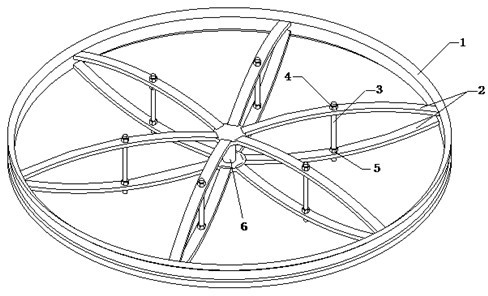 Adjustable carbon fiber wheel rim combined structure