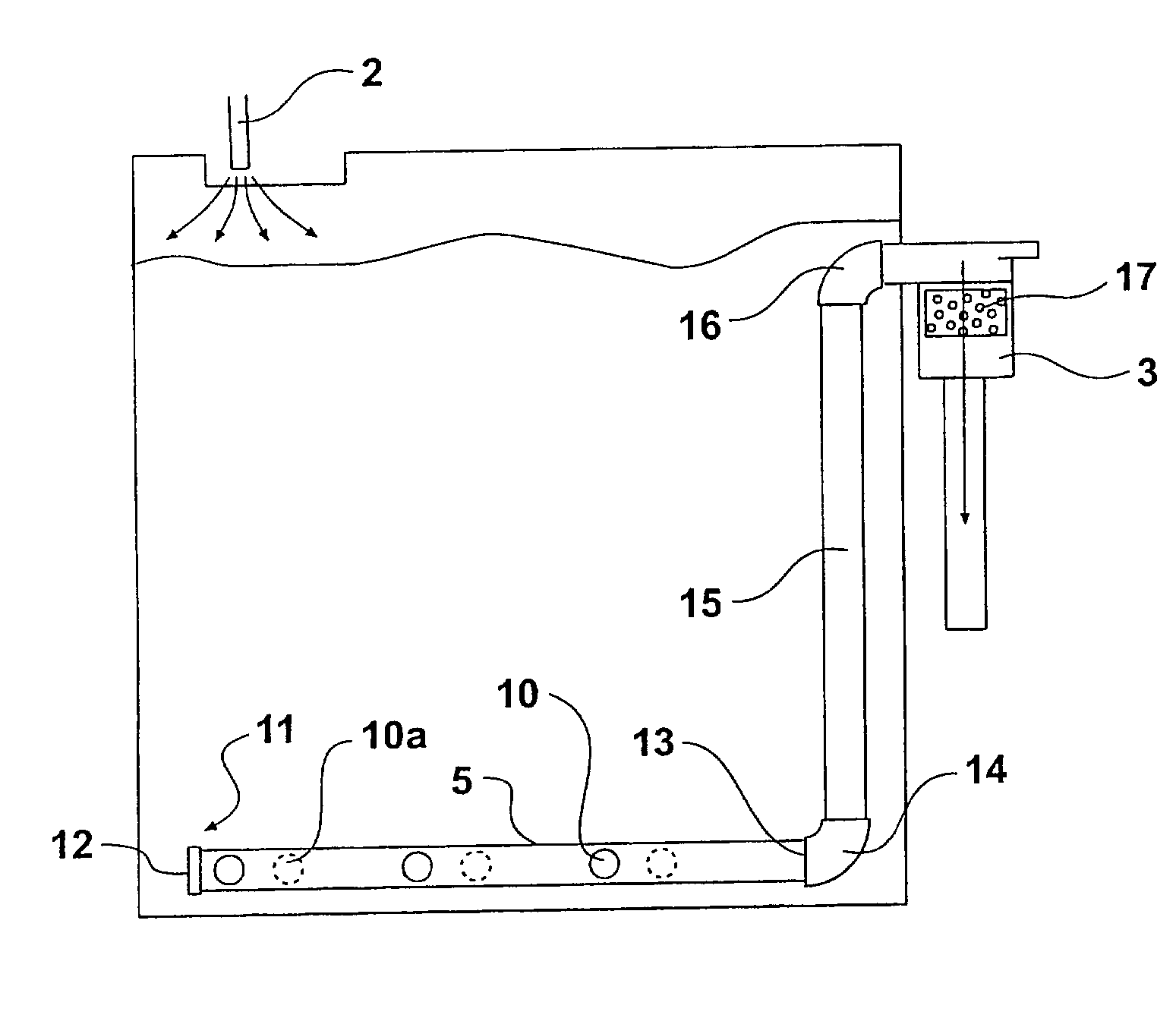 Rainwater tank cleaning system