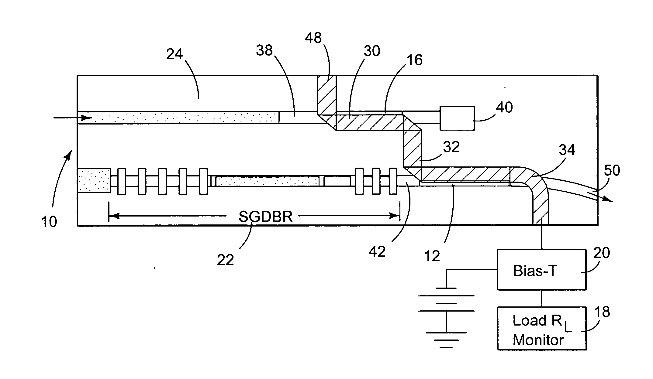 Traveling-wave optoelectronic wavelength converter