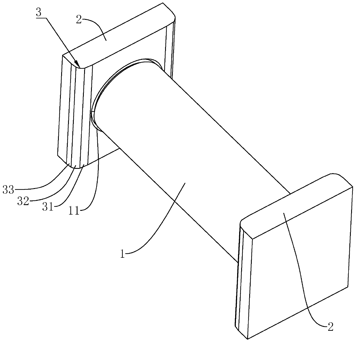 Chain plate pin shaft and machining process thereof