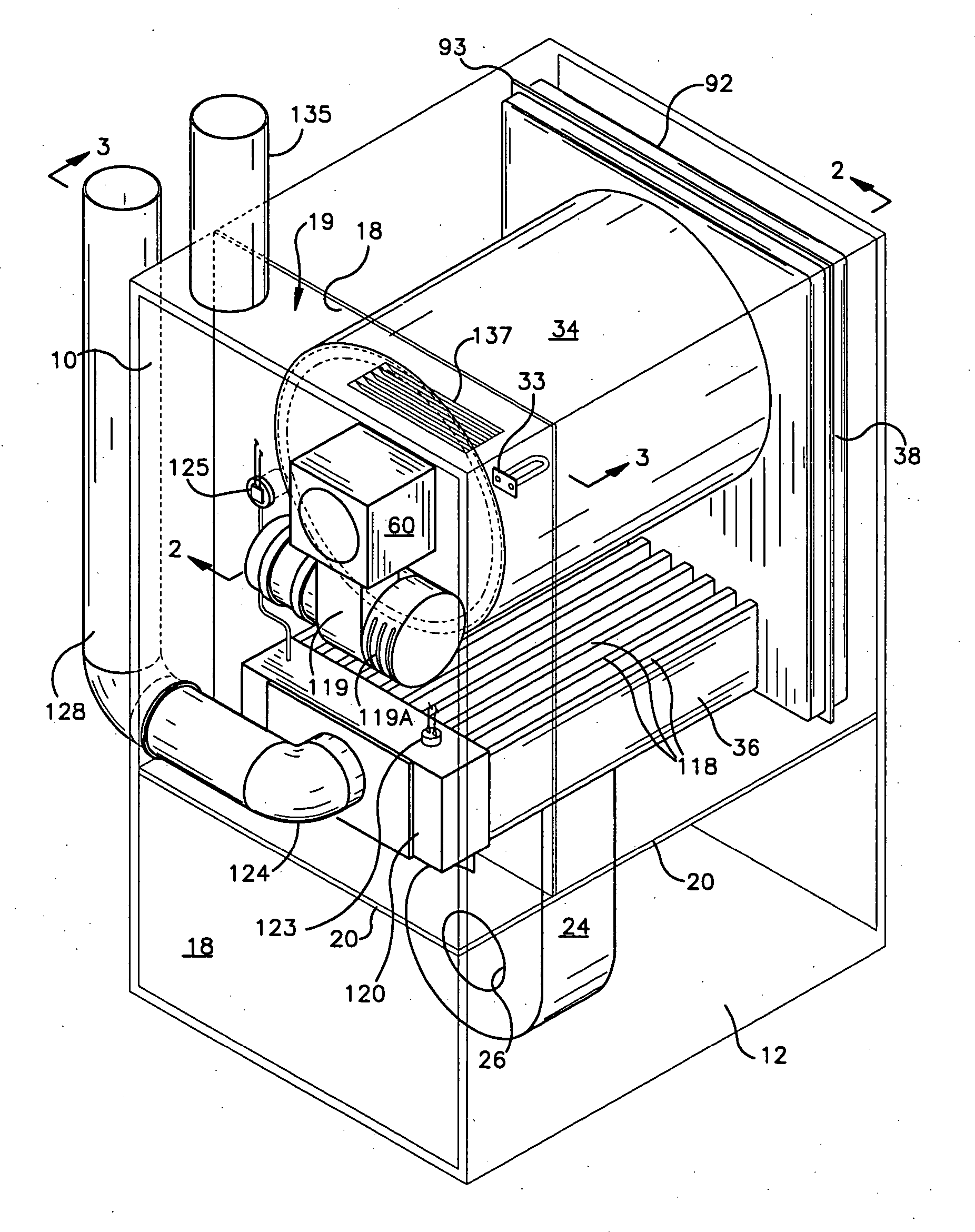 Hot air furnace