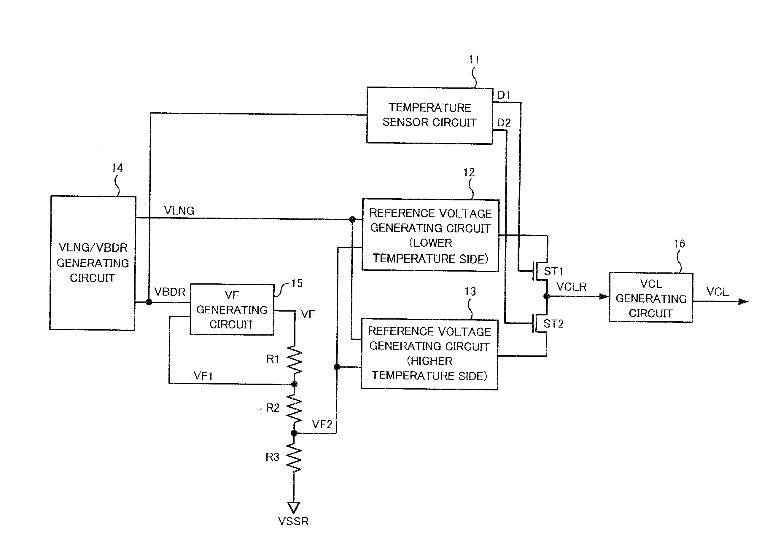 Reference voltage generating circuit and semiconductor integrated circuit device