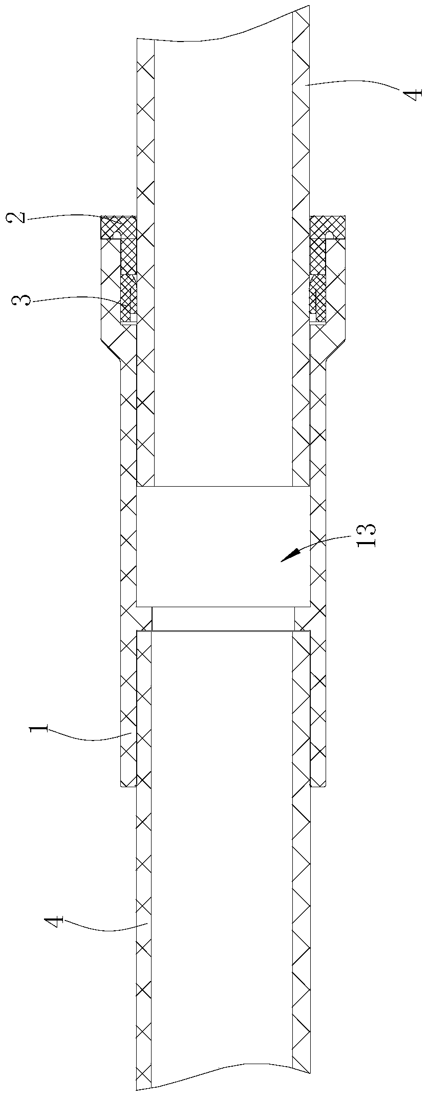 Drinking water pipe sealing expansion joint and sealing expansion drinking water pipe