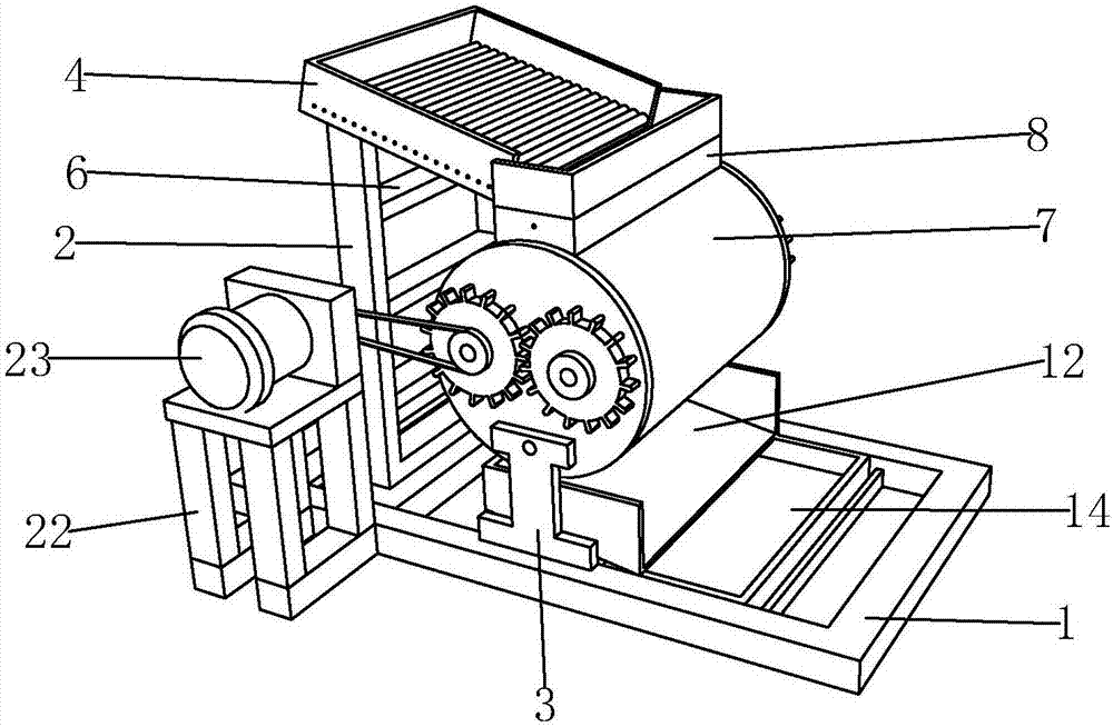 Crushing device for laminated glass production