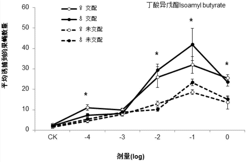 Attractant for male and female fruit flies and melon flies