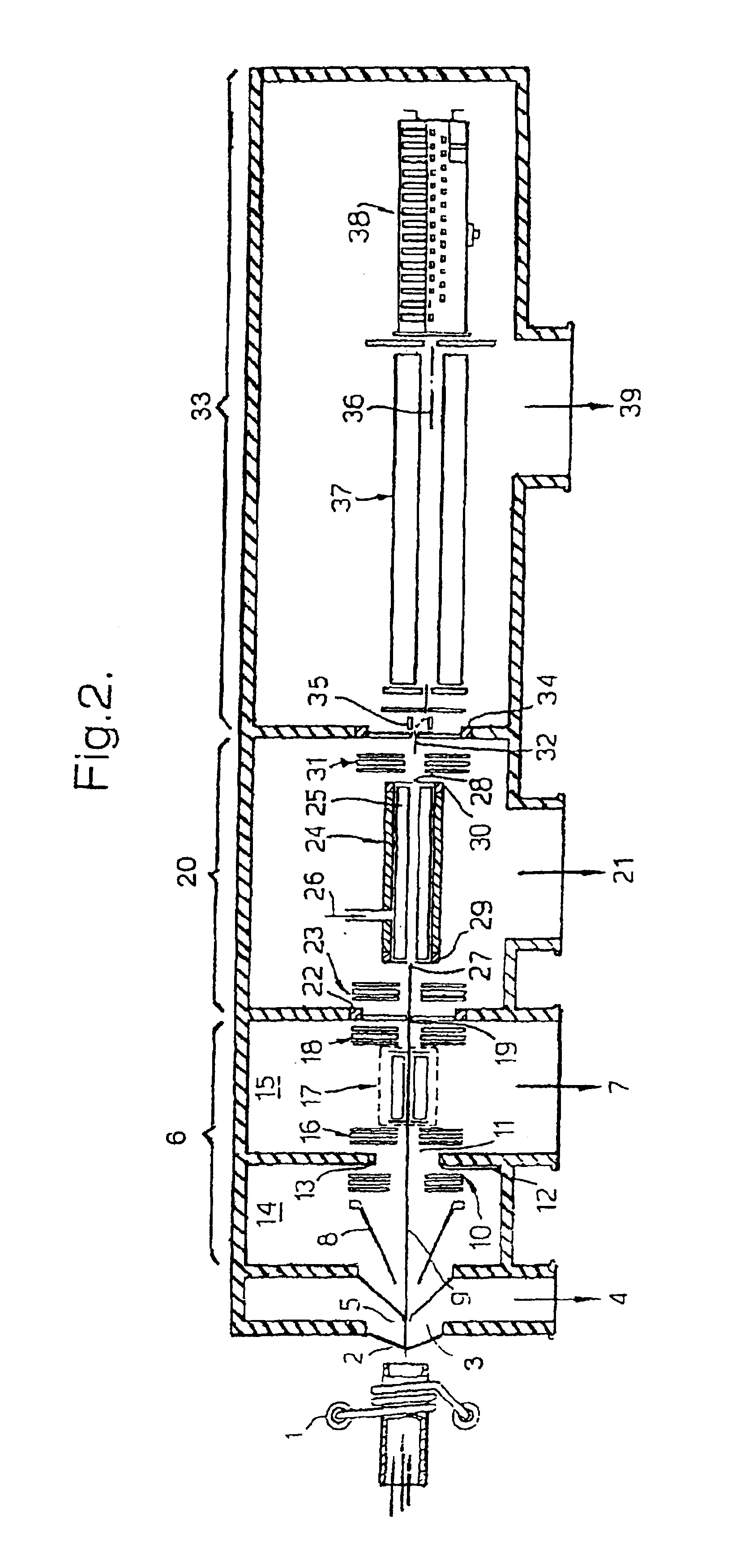 Means for removing unwanted ions from an ion transport system and mass spectrometer