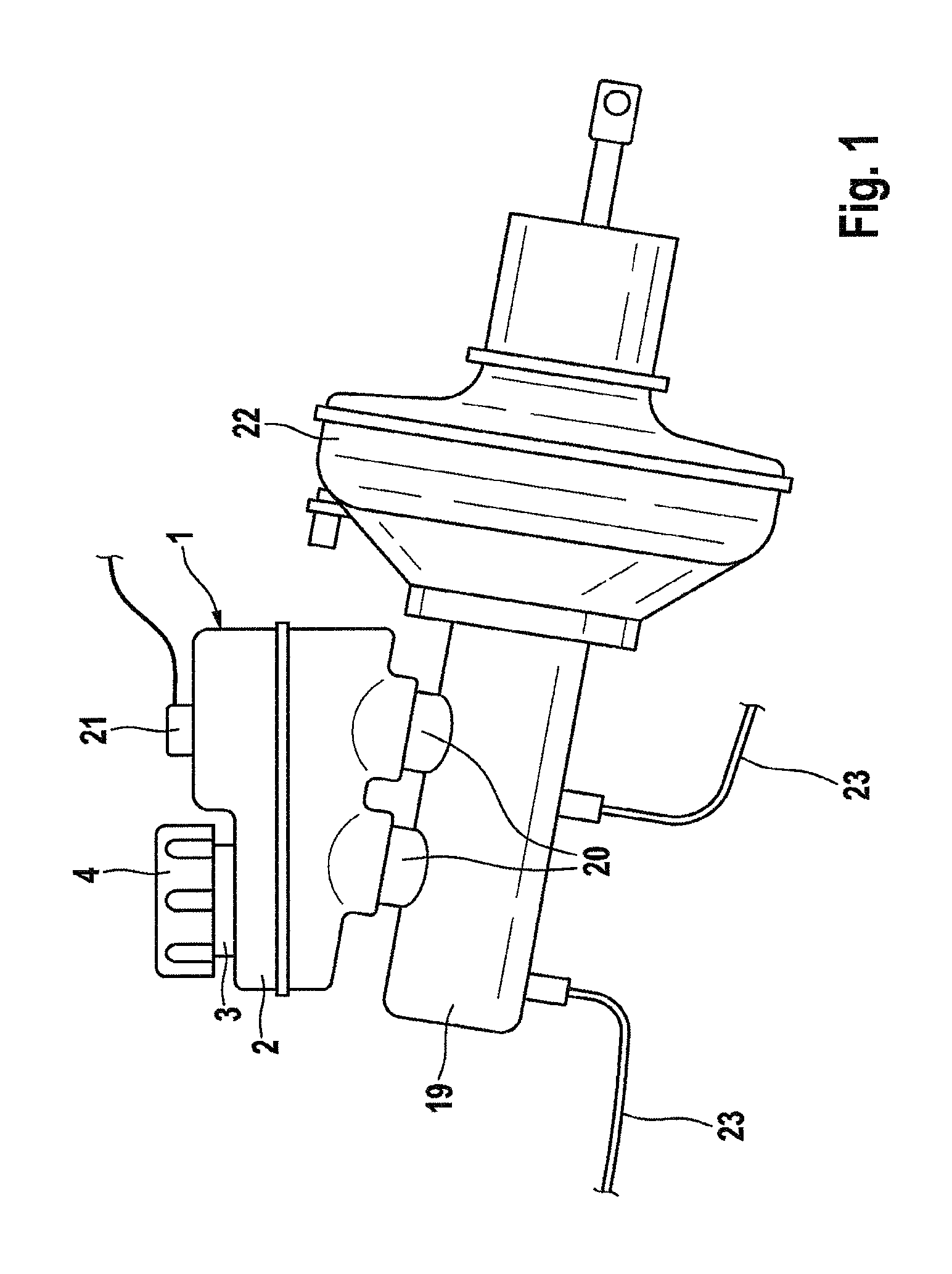 Pressure medium container for a hydraulic motor vehicle brake system