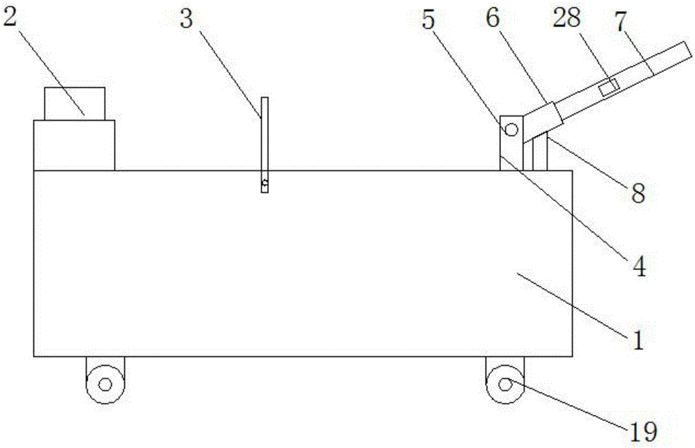 Manual hydraulic jack with engine oil filtering effect