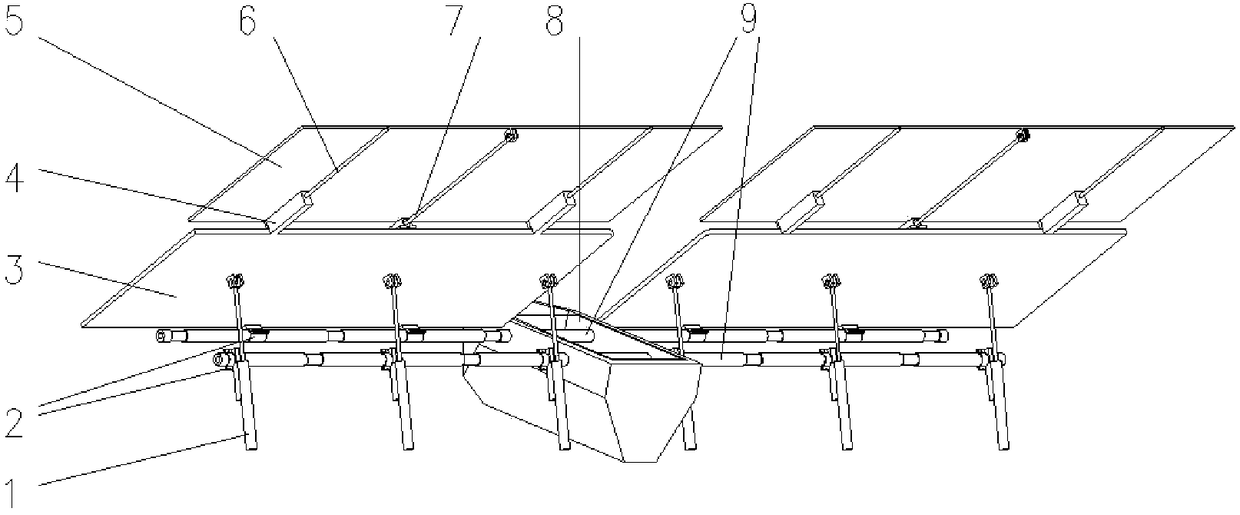 Solar power generation unmanned ship and stable power generation method