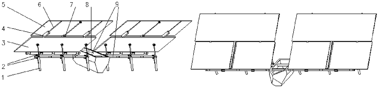 Solar power generation unmanned ship and stable power generation method