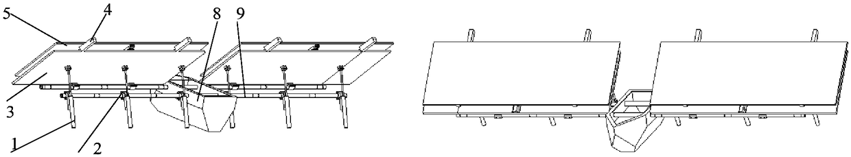 Solar power generation unmanned ship and stable power generation method