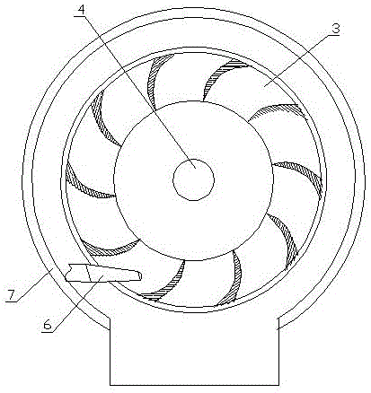 Horizontal type inclined-jet outer-blade hydraulic generator easy to cool and acting method thereof