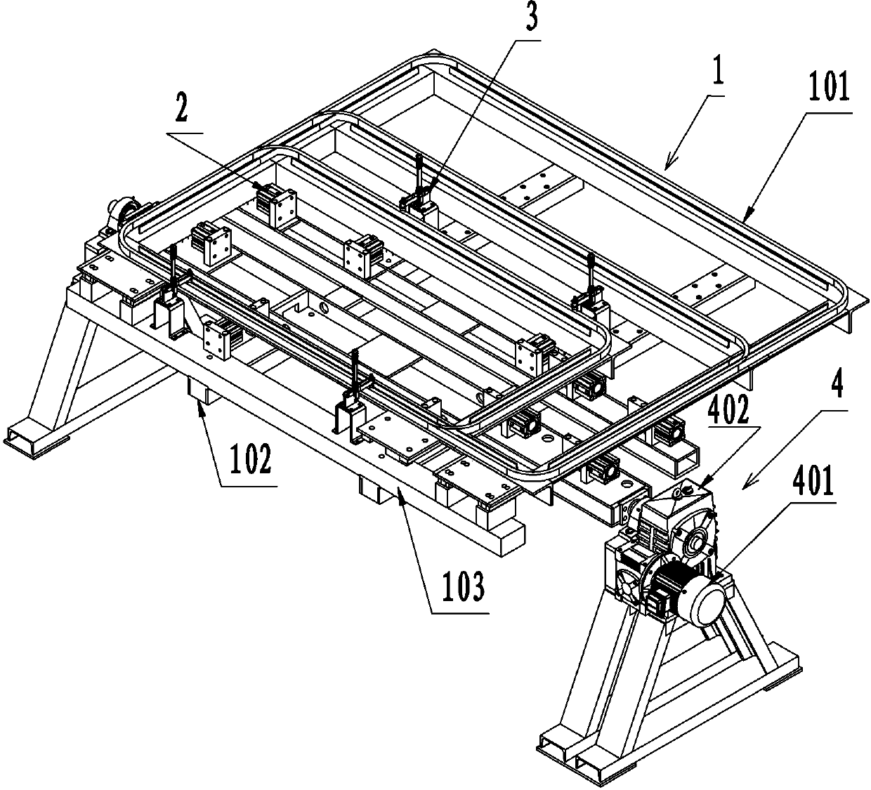 Clamping operation workbench for door frame combination welding and mounting