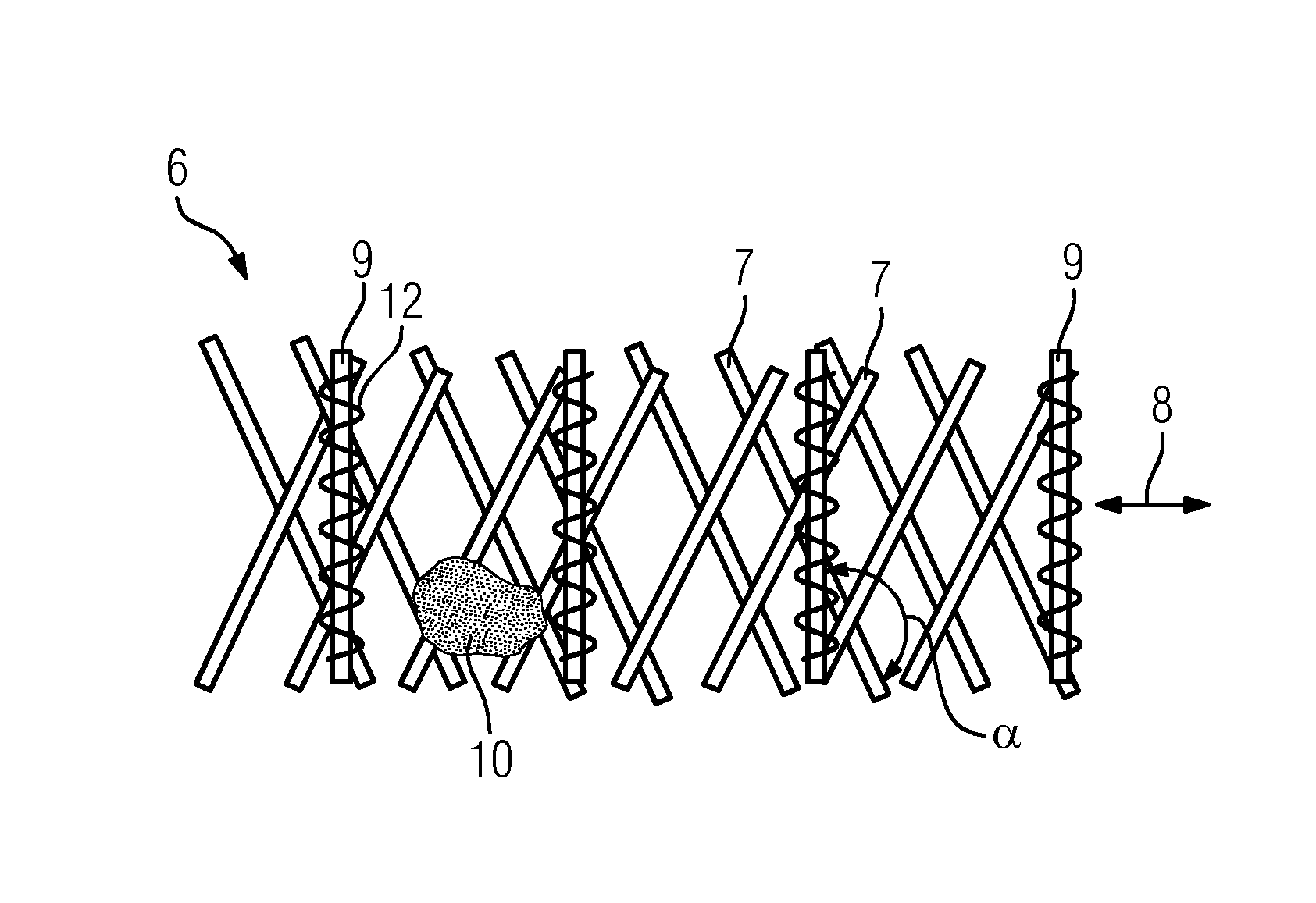 Fiber-reinforced composite, a component and a method