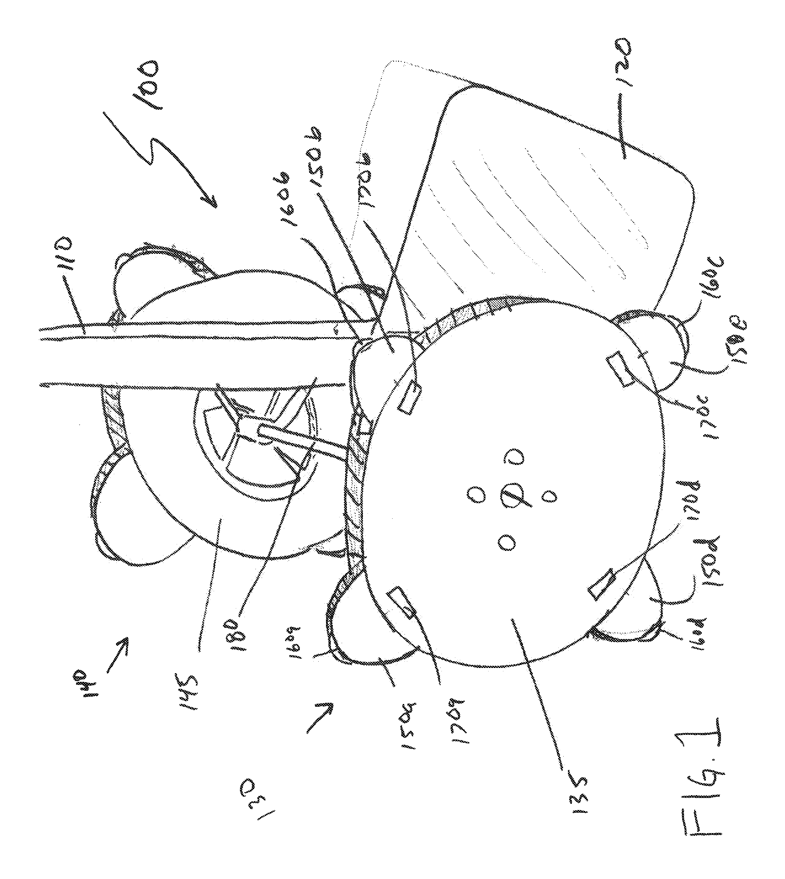 Stair Climbing Wheel with Multiple Configurations