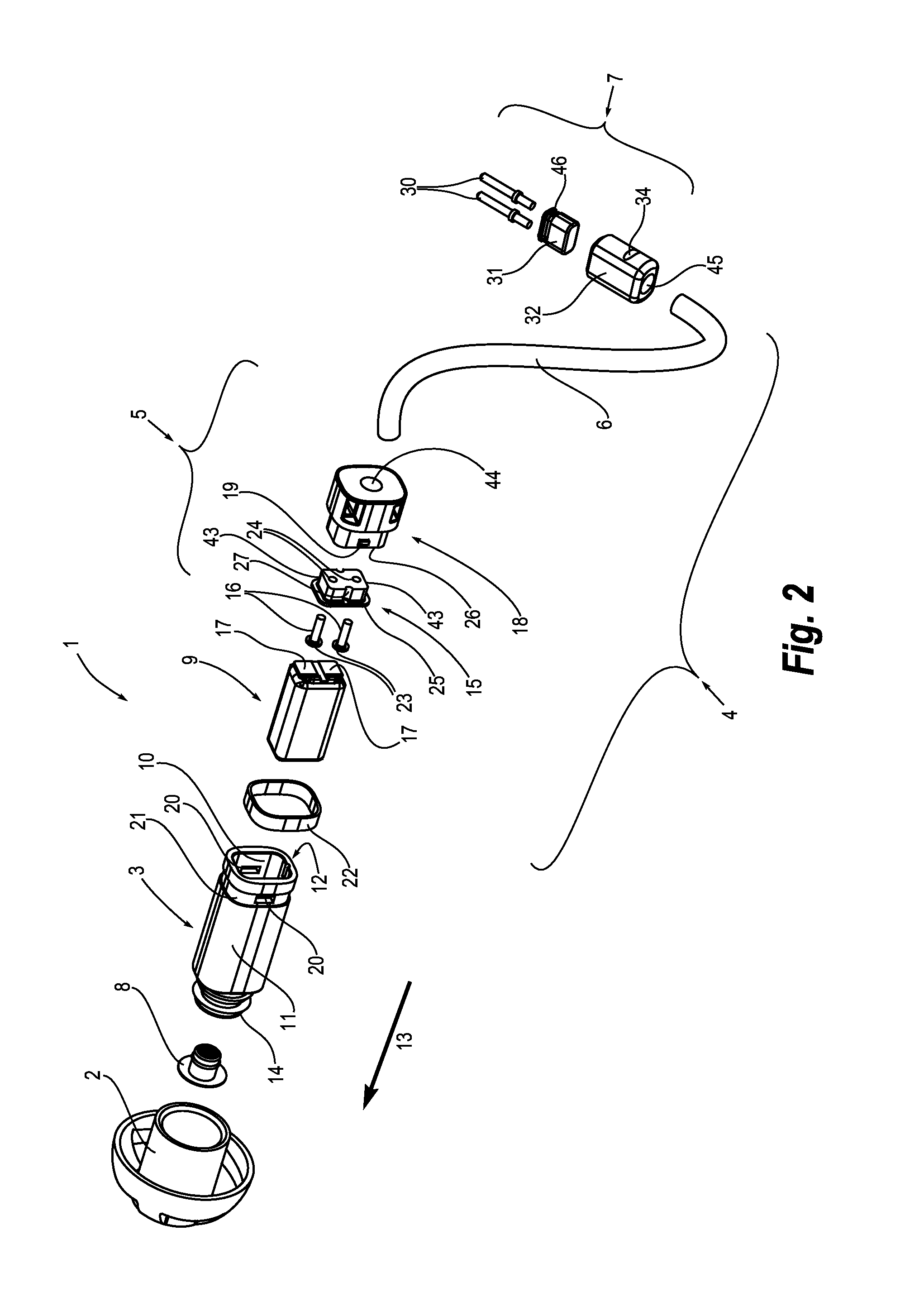 Receiver in the ear (RITE) component for a hearing aid