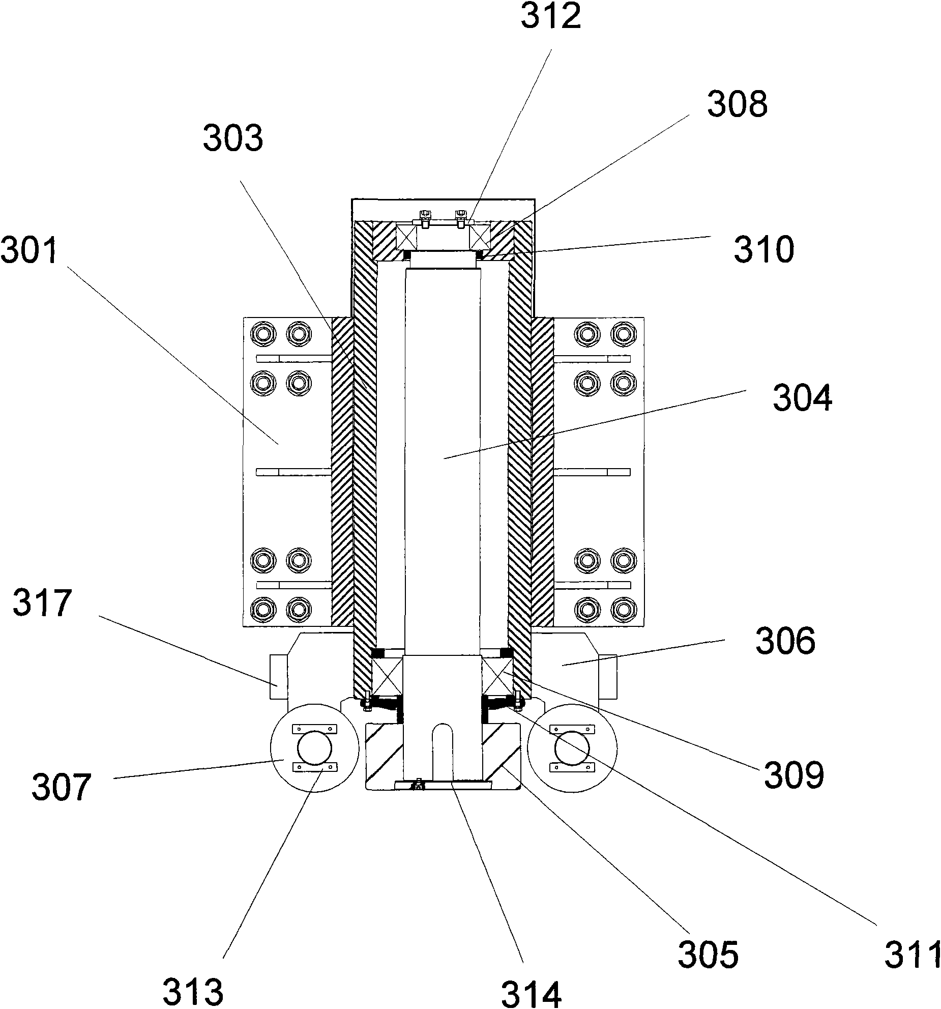 T-type material straightener