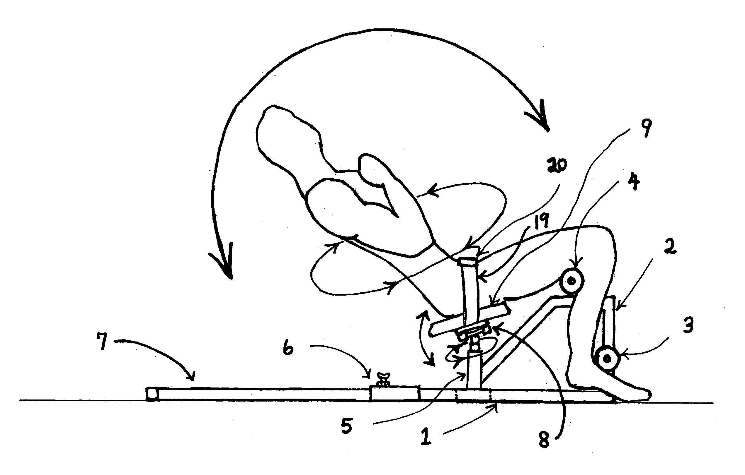 Multi directional abdominal exercise device