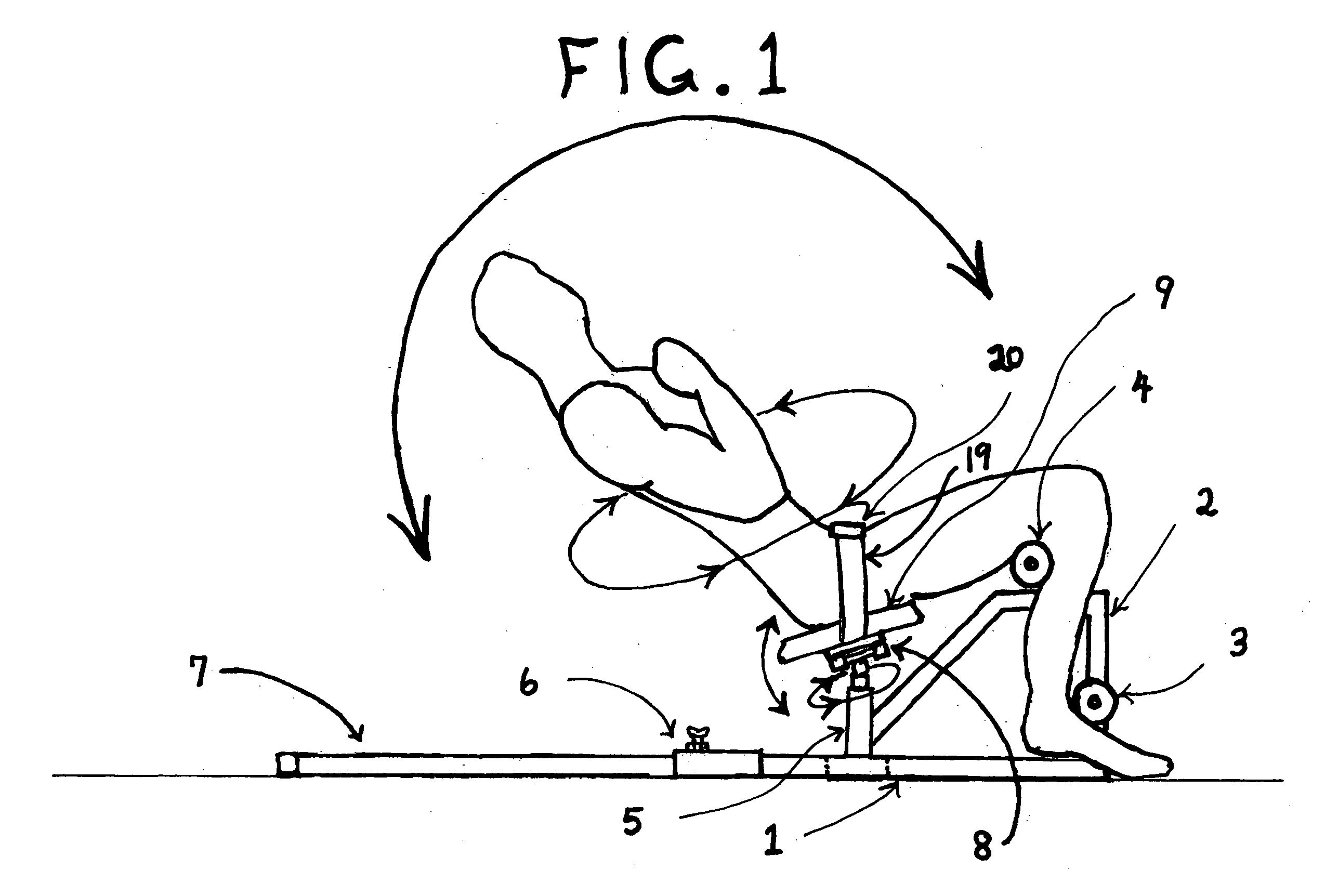 Multi directional abdominal exercise device