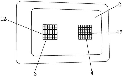 Heat dissipation structure of automobile vehicle-mounted display screen and installation method of structure