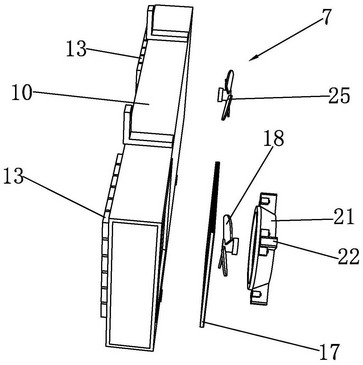 Heat dissipation structure of automobile vehicle-mounted display screen and installation method of structure