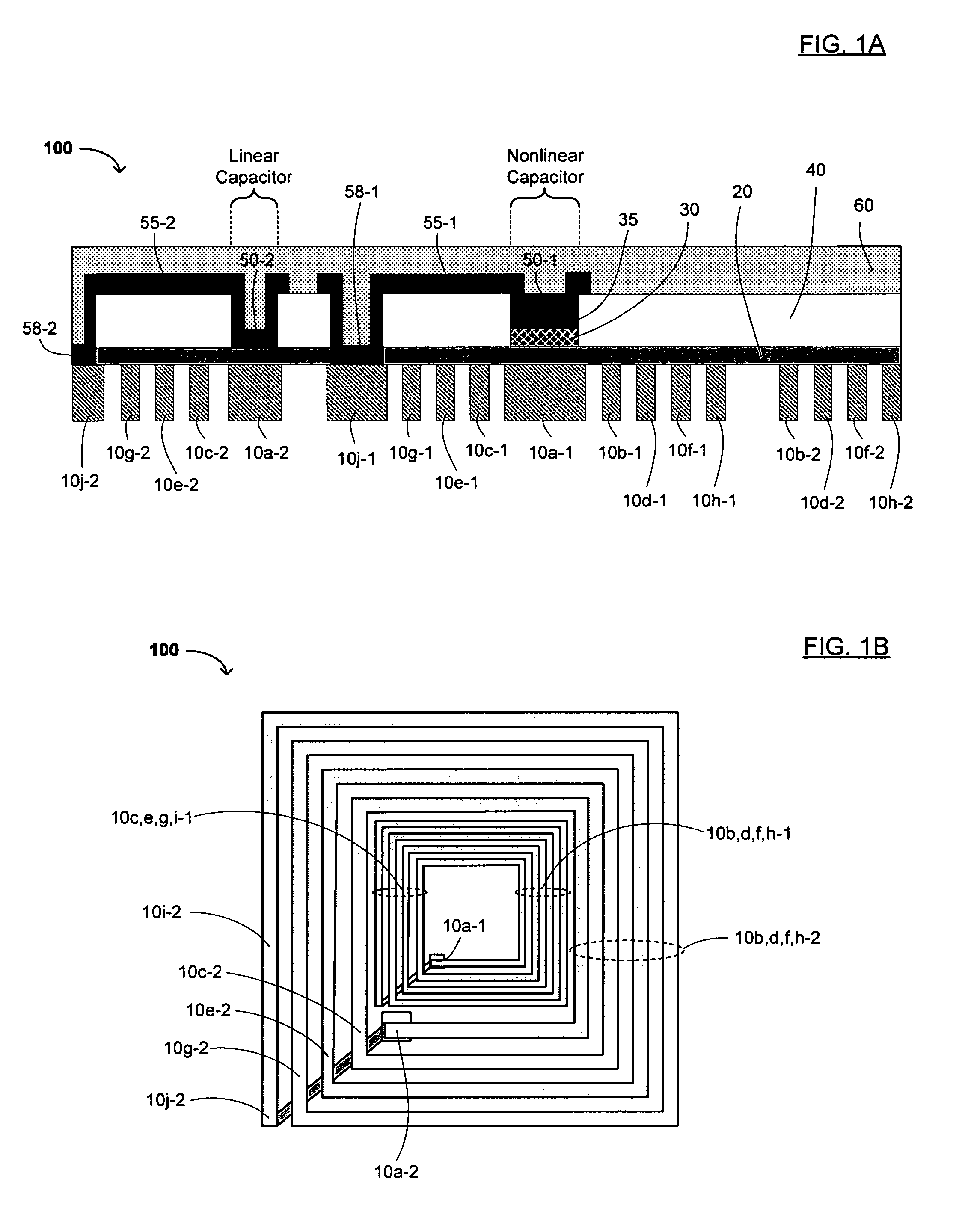 Electronic article surveillance (EAS) tag/device with coplanar and/or multiple coil circuits, an EAS tag/device with two or more memory bits, and methods for tuning the resonant frequency of an RLC EAS tag/device