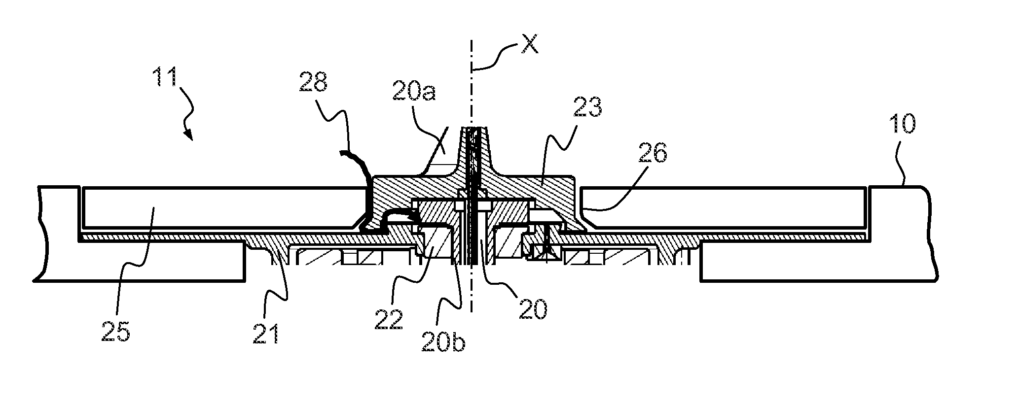 Aerodynamic measurement probe with evacuation of penetrated liquid by gravity