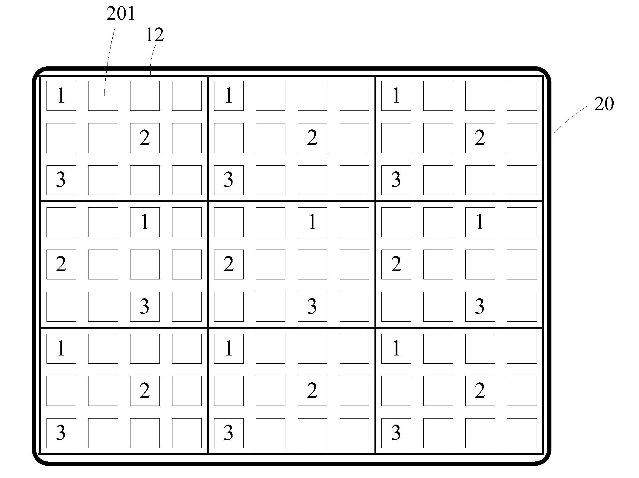 Hierarchical sensing method