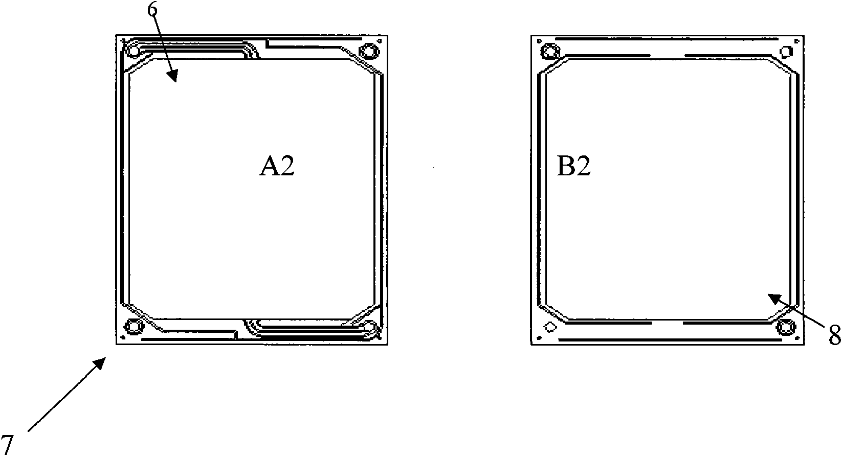 Electrode frame structure for redox flow cell