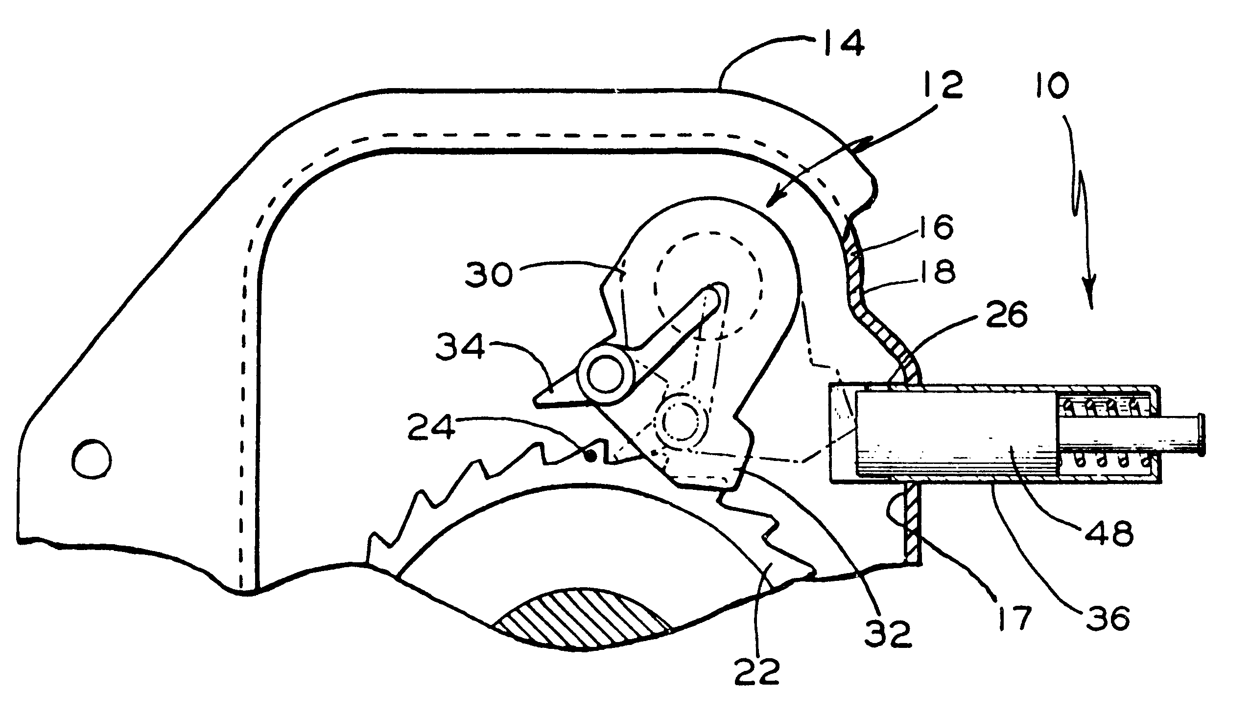 Mechanical sensor for a quick release hand brake