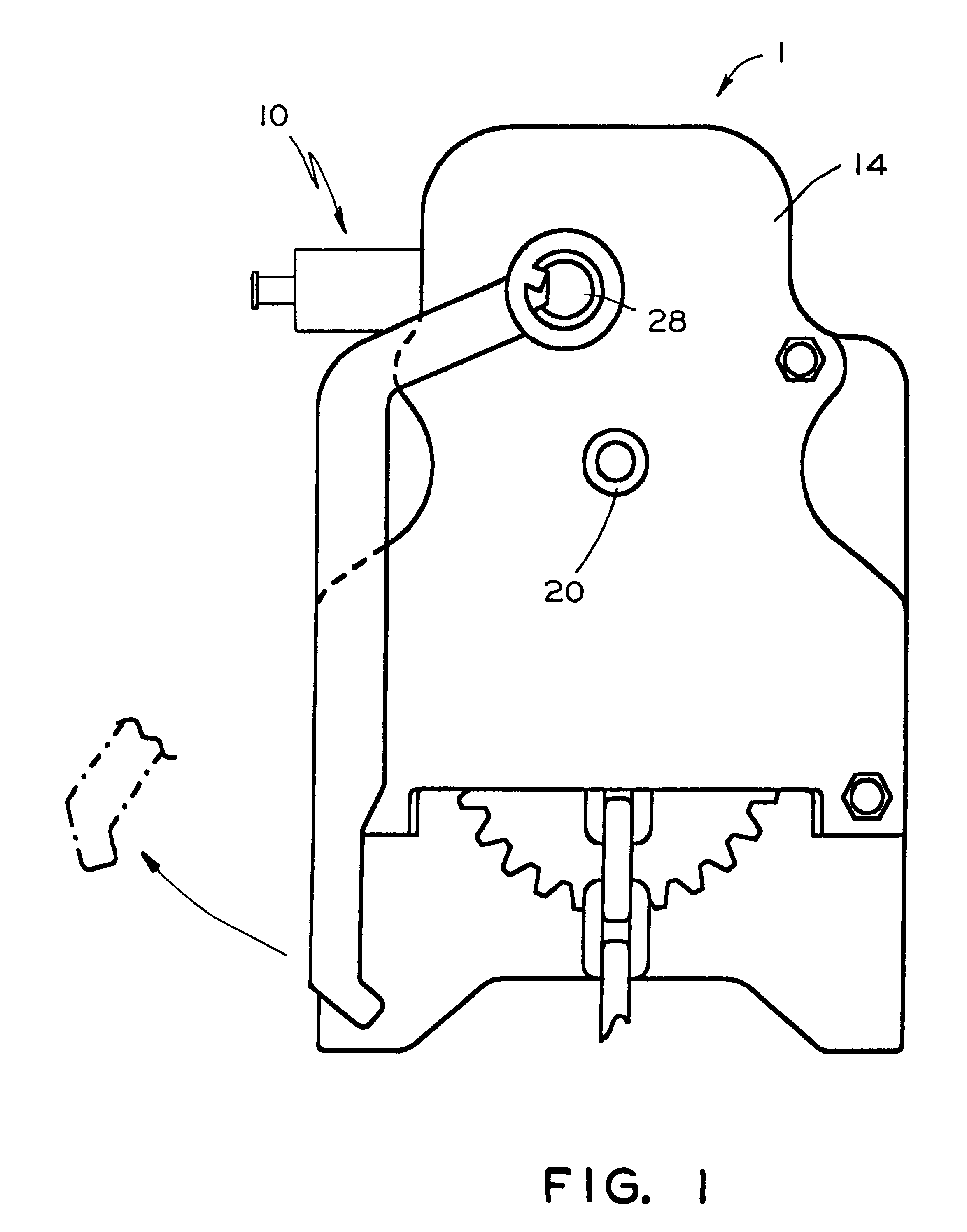 Mechanical sensor for a quick release hand brake