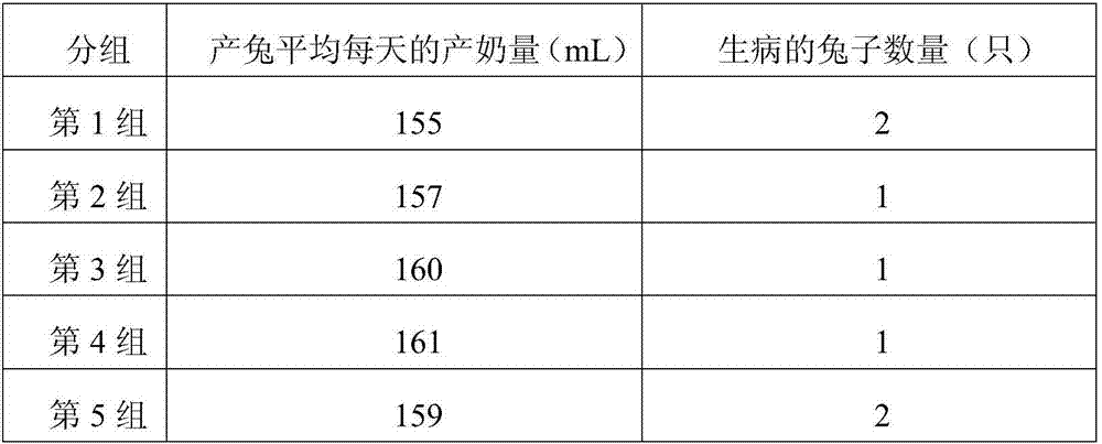 Method for promotion of lactation of puerperal rabbit